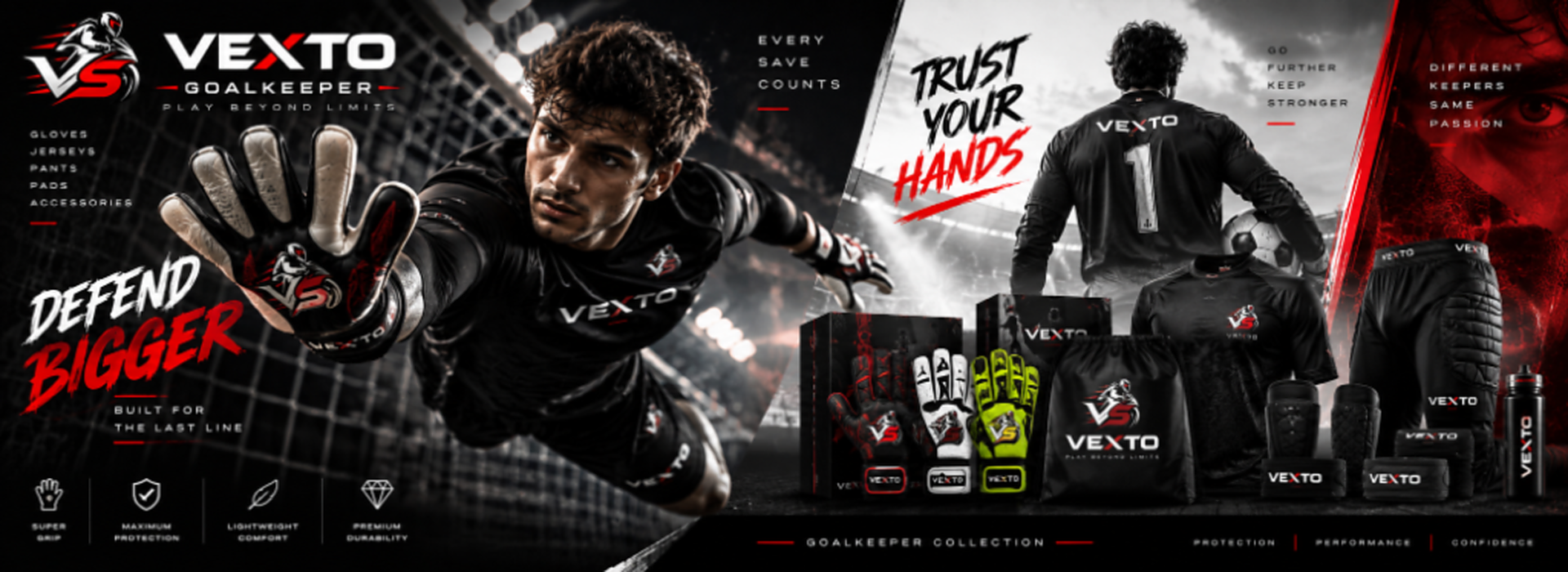 Vexto Goalkeeper - Defend Bigger