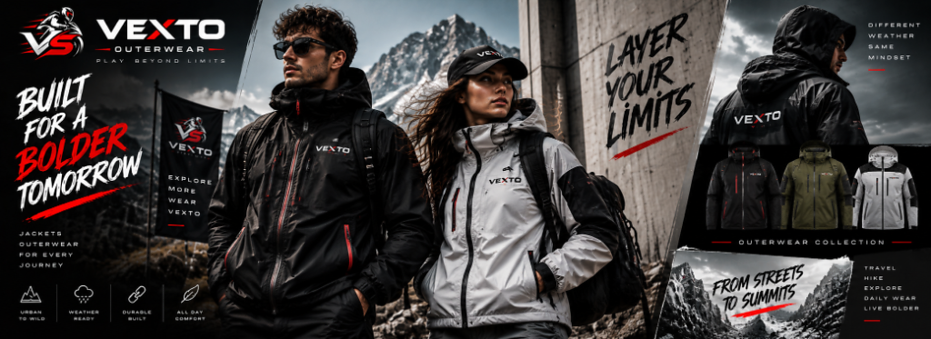 Vexto Outerwear - Built for a Bolder Tomorrow