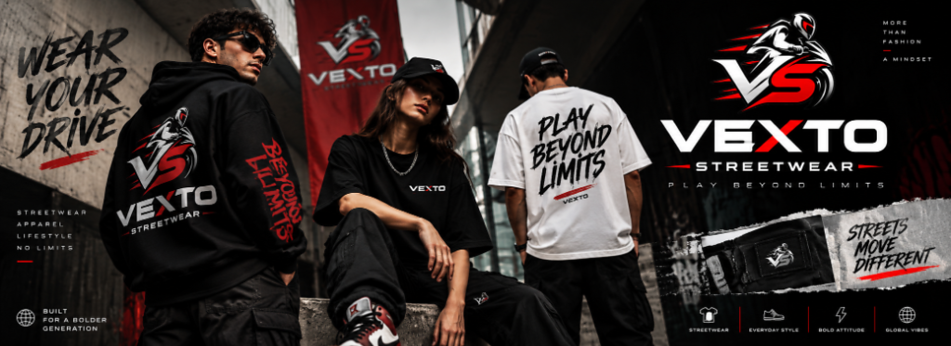 Vexto Streetwear - Wear Your Drive